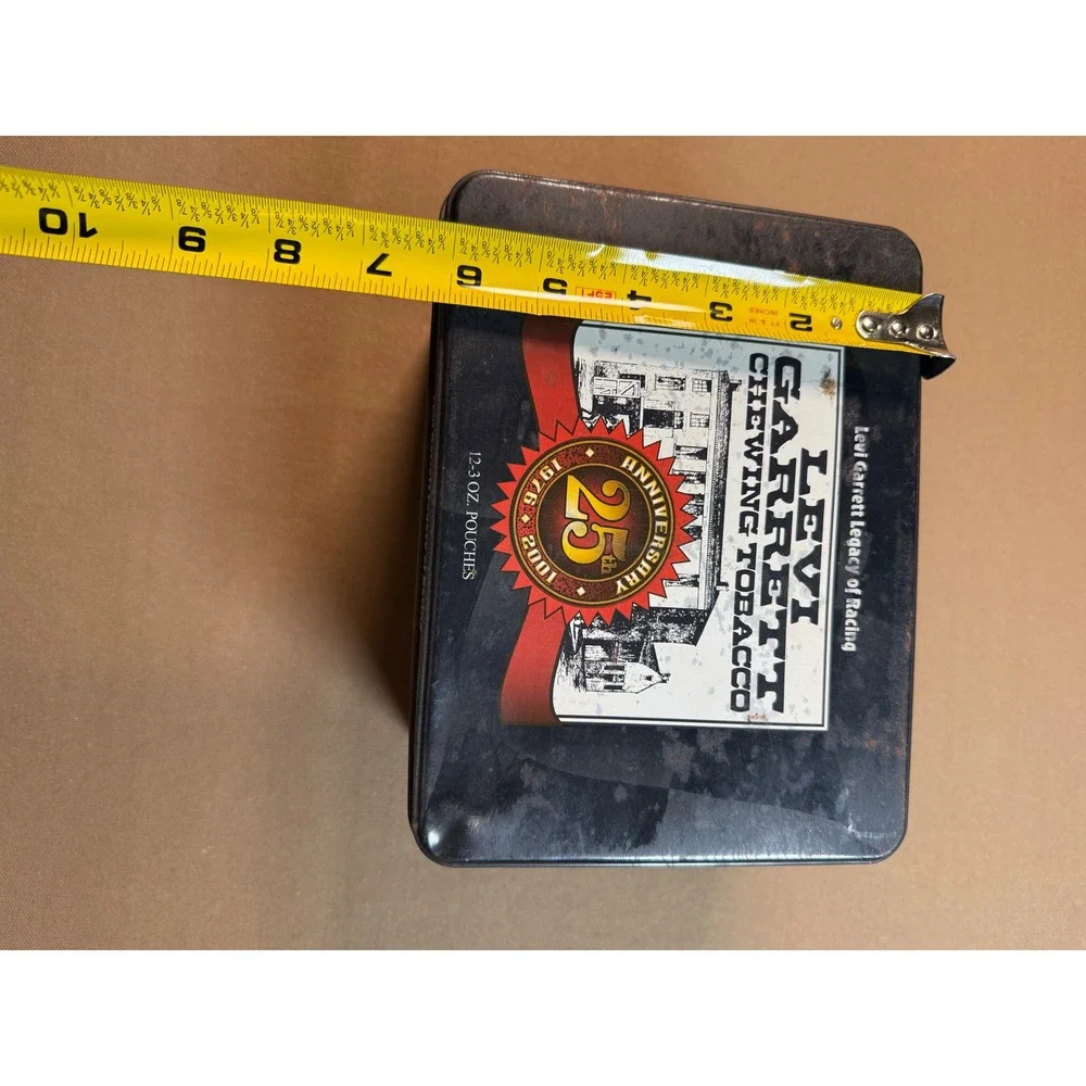 Levi Garrett Chewing Tobacco 25th Anniversary Legacy of Racing Tin Container